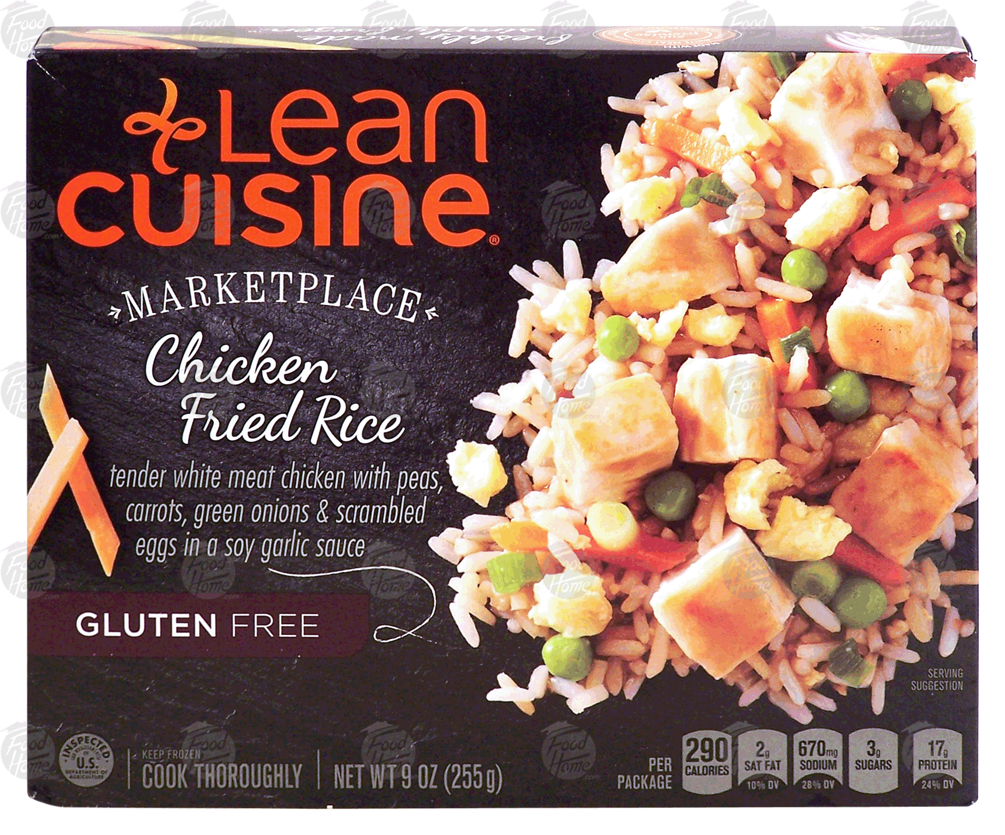 Stouffer's Lean Cuisine marketplace; chicken fried rice w/peas, carrots, green onions & scrambled eggs, gluten free Full-Size Picture